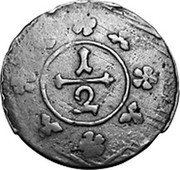 Germany 1/2 Pfennig (Groschen) KM# 43 Lippe-Detmold / Countship / Regular Coinage coin reverse Germany 1/2 Pfennig (Groschen) KM# 43 Lippe-Detmold / Countship / Regular Coinage coin reverse