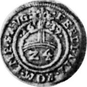 Germany 1/24 Thaler (Fürstengroschen) 1639 KM# 55 Lippe-Detmold / Countship / Regular Coinage coin reverse