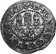 Germany 1/32 Thaler (Schilling) 1648 KM# 73 Lüneburg / City / Regular Coinage coin obverse Germany 1/32 Thaler (Schilling) 1648 KM# 73 Lüneburg / City / Regular Coinage coin obverse