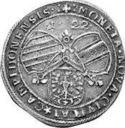 Germany 1/8 Thaler 1622 KM# A59 Kempten / Free City / Regular Coinage coin obverse Germany 1/8 Thaler 1622 KM# A59 Kempten / Free City / Regular Coinage coin obverse