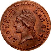 France 1 Centime (Pattern. Gengembre Process) LIBERTÉ - L'AN CINQ coin obverse