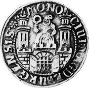 Germany 12 Groschen (1/2 Thaler) 16Z7 PS KM# 252 Magdeburg / City / Regular Coinage coin obverse Germany 12 Groschen (1/2 Thaler) 16Z7 PS KM# 252 Magdeburg / City / Regular Coinage coin obverse