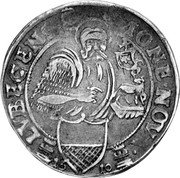 Germany 16 Schilling (1/2 Thaler) 1610 (a) KM# A26 Lübeck / Free City / Regular Coinage coin obverse