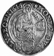 Germany 16 Schilling (1/2 Thaler) 1646 (c) KM# A81 Lübeck / Free City / Regular Coinage coin obverse