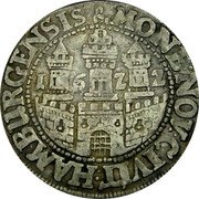 Germany 16 Schilling (1/2 Thaler) 16ZZ (b) KM# 53 Lüneburg / City / Regular Coinage coin obverse