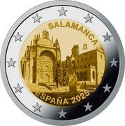 Spain 2 Euro Salamanca 2025 SALAMANCA M ESPAÑA 2025 coin obverse Spain 2 Euro Salamanca 2025 SALAMANCA M ESPAÑA 2025 coin obverse