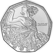 Austria 5 Euro 140th Anniversary of the Birth of Grete Wiesenthal 2025 In Sets 2025 coin reverse Austria 5 Euro 140th Anniversary of the Birth of Grete Wiesenthal 2025 In Sets 2025 coin reverse