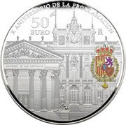 Spain 50 Euro (Philip VI Proclamation) X ANIVERSARIO DE LA PROCLAMACIÓN 50 EURO M CONGRESO DE LOS DIPUTADOS coin reverse Spain 50 Euro (Philip VI Proclamation) X ANIVERSARIO DE LA PROCLAMACIÓN 50 EURO M CONGRESO DE LOS DIPUTADOS coin reverse