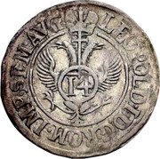 Germany 1/14 Thaler (2 Fürstengroschen) 1671 KM# 84 County / Lordship / Regular Coinage coin reverse