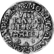 Germany 1/8 Thaler 1673 KM# 20 County / Regular Coinage coin reverse Germany 1/8 Thaler 1673 KM# 20 County / Regular Coinage coin reverse