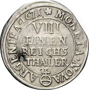 Germany 1/8 Thaler (Blamüser) 1671 KM# 85 County / Lordship / Regular Coinage coin reverse Germany 1/8 Thaler (Blamüser) 1671 KM# 85 County / Lordship / Regular Coinage coin reverse
