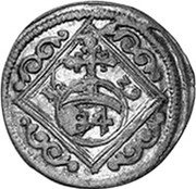 Germany 1/84 Thaler (3 Pfennig) 16Z9 F KM# 20.2 Bamberg / Bishopric Regular Coinage coin reverse