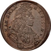 Germany 15 Kreuzer (1/4 Gulden) 1691 KM# 348 Electorate / Regular Coinage coin obverse