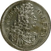 Germany 15 Kreuzer (1/4 Gulden) 1693 C+Z KM# 353.1 Electorate / Regular Coinage coin obverse
