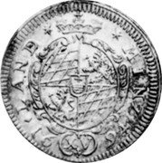 Germany 15 Kreuzer (1/4 Gulden) 1694 KM# 353.2 Electorate / Regular Coinage coin reverse