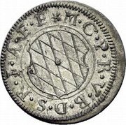 Germany 2 Kreuzer (1/2 Batzen) 1629 KM# 128.1 Electorate / Regular Coinage coin obverse