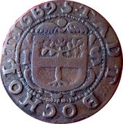 Germany 21 Heller (6 Pfennig) 1689 KM# 20 Bocholt Provincial Town / Regular Coinage coin obverse