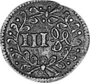 Germany 3 Heller 1690 ++ KM# 70 Bamberg / Bishopric Regular Coinage coin reverse
