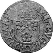 Germany 8 Heller 1676 NL KM# 4 Arenberg / Principality Regular Coinage coin obverse Germany 8 Heller 1676 NL KM# 4 Arenberg / Principality Regular Coinage coin obverse