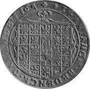 Germany 1/2 Thaler 1634 (q) KM# 124.1 Electorate and Margraviate / Regular Coinage coin reverse Germany 1/2 Thaler 1634 (q) KM# 124.1 Electorate and Margraviate / Regular Coinage coin reverse