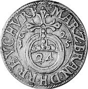 Germany 1/24 Thaler (Groschen) 1625 IP KM# 119 Electorate and Margraviate / Regular Coinage coin reverse