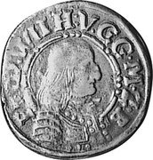 Germany 1/24 Thaler (Groschen) 1657 KM# 245 Electorate and Margraviate / Regular Coinage coin obverse