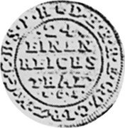 Germany 1/24 Thaler (Groschen) 1689 LCS KM# 549 Electorate and Margraviate / Regular Coinage coin reverse