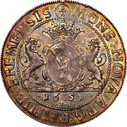 Germany 1/4 Thaler 1651 TI NOVA: KM# 119 Bremen / Free City / Regular Coinage coin obverse Germany 1/4 Thaler 1651 TI NOVA: KM# 119 Bremen / Free City / Regular Coinage coin obverse