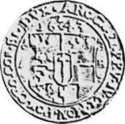 Germany 1/8 Thaler (Blamüser) 1643 AB KM# 209 Electorate and Margraviate / Regular Coinage coin reverse Germany 1/8 Thaler (Blamüser) 1643 AB KM# 209 Electorate and Margraviate / Regular Coinage coin reverse