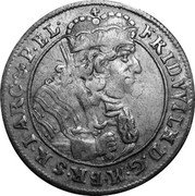 Germany 18 Gröscher (1/5 Thaler) 1685 BA KM# 468 Electorate and Margraviate / Regular Coinage coin obverse