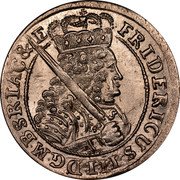 Germany 18 Gröscher (1/5 Thaler) 1698 SD KM# 611 Electorate and Margraviate / Regular Coinage coin obverse