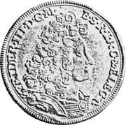 Germany 2/3 Thaler (Gulden) 1698 LCS KM# 612 Electorate and Margraviate / Regular Coinage coin obverse