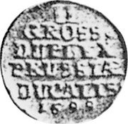 Germany 2 Groschen 1699 SD KM# 617 Electorate and Margraviate / Regular Coinage coin reverse Germany 2 Groschen 1699 SD KM# 617 Electorate and Margraviate / Regular Coinage coin reverse