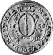 Germany 3/4 Ducat 1656 CT KM# 286 Electorate and Margraviate / Trade Coinage coin reverse Germany 3/4 Ducat 1656 CT KM# 286 Electorate and Margraviate / Trade Coinage coin reverse