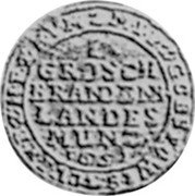 Germany Groschen KM# 241 Electorate and Margraviate / Regular Coinage coin reverse