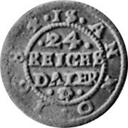 Germany 1/24 Thaler (Groschen) KM# 91 Swedish Rule / Regular Coinage coin reverse