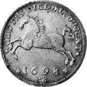 Germany 16 Gute Groschen (2/3 Thaler) 1698 JJJ KM# 347.2 Brunswick-Lüneburg-Celle / Duchy / Regular Coinage coin reverse