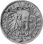 Germany 2/3 Thaler (Gulden) 1698/7 LM KM# 121 Swedish Rule / Regular Coinage coin reverse