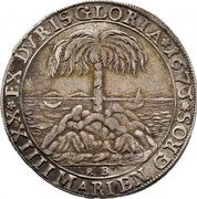 Germany 24 Mariengroschen (2/3 Thaler) 1675 RB KM# 168 Brunswick-Lüneburg-Calenberg / Duchy / Regular Coinage coin reverse