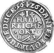 Germany Halb Reichsort (1/8 Thaler) 1626 HS KM# 47 Brunswick-Lüneburg-Celle / Duchy / Regular Coinage coin reverse Germany Halb Reichsort (1/8 Thaler) 1626 HS KM# 47 Brunswick-Lüneburg-Celle / Duchy / Regular Coinage coin reverse