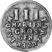 Germany 2 Mariengroschen 1684 GFN KM# 551 Brunswick-Wolfenbüttel / Duchy / Regular Coinage coin reverse