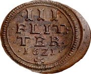 Germany 3 Flitter 1621 KM# 252 Brunswick-Wolfenbüttel / Duchy / Regular Coinage coin reverse Germany 3 Flitter 1621 KM# 252 Brunswick-Wolfenbüttel / Duchy / Regular Coinage coin reverse