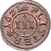 Germany 3 Flitter 1621 KM# 251 Brunswick-Wolfenbüttel / Duchy / Regular Coinage coin reverse