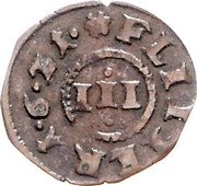 Germany 3 Flitter 1621 KM# 249 Brunswick-Wolfenbüttel / Duchy / Regular Coinage coin reverse