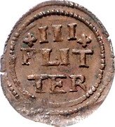 Germany 3 Flitter ND (1621) KM# 248 Brunswick-Wolfenbüttel / Duchy / Regular Coinage coin reverse