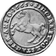 Germany Halb Reichsort (1/8 Thaler) 1665 LW KM# 220 Brunswick-Lüneburg-Celle / Duchy / Regular Coinage coin reverse Germany Halb Reichsort (1/8 Thaler) 1665 LW KM# 220 Brunswick-Lüneburg-Celle / Duchy / Regular Coinage coin reverse