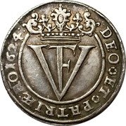 Germany Mariengulden (2/3 Thaler) 1624 KM# 342 Brunswick-Wolfenbüttel / Duchy / Regular Coinage coin obverse Germany Mariengulden (2/3 Thaler) 1624 KM# 342 Brunswick-Wolfenbüttel / Duchy / Regular Coinage coin obverse