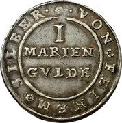 Germany Mariengulden (2/3 Thaler) 1624 KM# 342 Brunswick-Wolfenbüttel / Duchy / Regular Coinage coin reverse Germany Mariengulden (2/3 Thaler) 1624 KM# 342 Brunswick-Wolfenbüttel / Duchy / Regular Coinage coin reverse