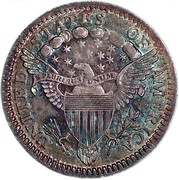 USA 5 Cents Draped Bust Half Dime 1800 KM# 34 UNITED STATES OF AMERICA E PLURIBUS UNUM coin reverse USA 5 Cents Draped Bust Half Dime 1800 KM# 34 UNITED STATES OF AMERICA E PLURIBUS UNUM coin reverse