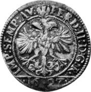 Germany 6 Batzen (24 Kreuzer) 1627 KM# 136 Constance Free City coin reverse